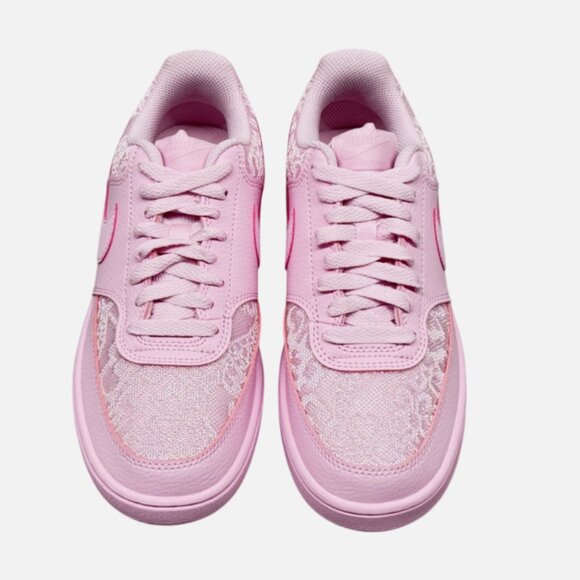 Nike Court Vision Low Womens’s Pink Lace Foam Viral Tik Tok - Picture 3 of 8